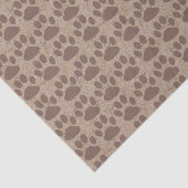 Rustic Paws Pattern Tissuepapier (Detail)