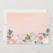 Rustic Peach Floral zal je mijn Bridesmaid zijn Kaart (Achterkant)