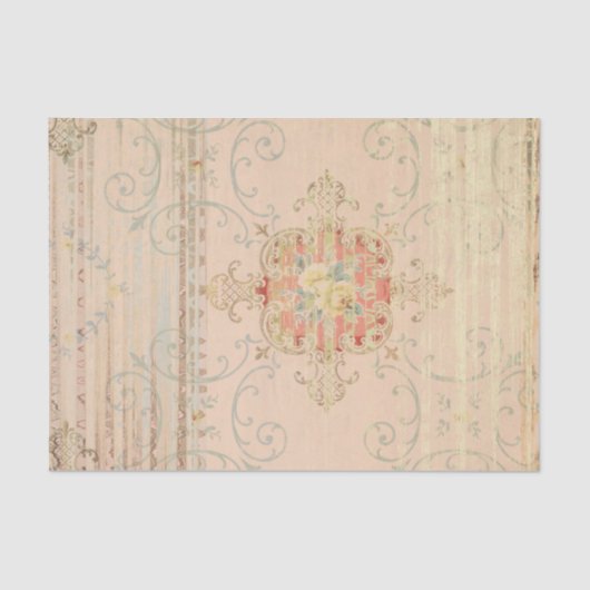 Rustic Peach textuur Onderdrukte loskoppeling Tissuepapier (Voorkant)