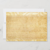 Rustic Peacock Feather bruiloft behalve de datum Save The Date (Achterkant)