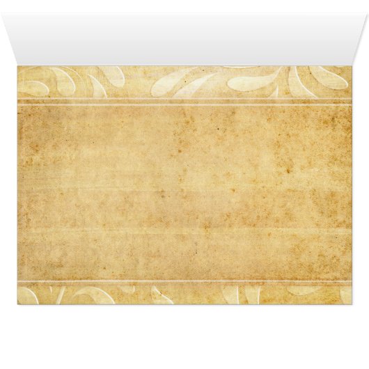 Rustic Peacock Feather Wedding Place Cards (Binnen Horizontaal (Onder))