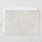 Rustic Peacock Feathers Wedding Invitations Kaart (Achterkant)