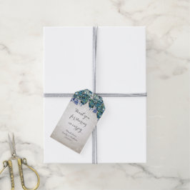 Rustic Peacock Navy Rustic Luxe Cadeaulabel
