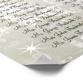 Rustic Peacock Navy Rustic Luxe Seating Chart Poster (Hoek)