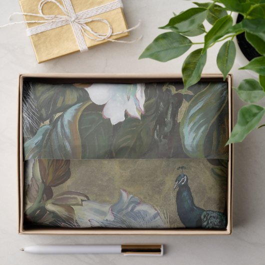 Rustic Peacock Peacocks - Ontwerpen Tissuepapier (Geschenk)