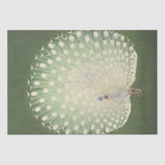 Rustic Peacock Peacocks - Ontwerpen Tissuepapier (Voorkant)