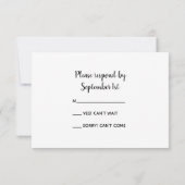 Rustic Pearls Barn Wood Country Weddenschap RSVP (Achterkant)