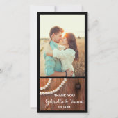 Rustic Pearls Country Barn Weddenschap Bedankkaart (Voorkant)