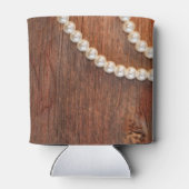 Rustic Pearls Country Barn Wedding Favors Blikjeskoeler (Achterkant)