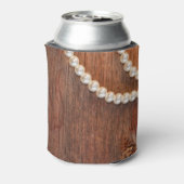 Rustic Pearls Country Barn Wedding Favors Blikjeskoeler (Blikje Achterkant)