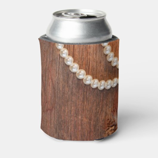 Rustic Pearls Country Barn Wedding Favors Blikjeskoeler (Blikje Achterkant)