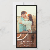 Rustic Pearls Country Barn Wedding Save the Date (Voorkant)