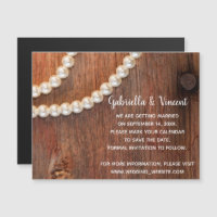 Rustic Pearls Country Barn Wedding Save the Date