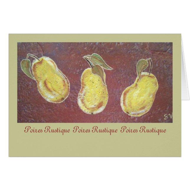 "Rustic Pears" (Voorkant Horizontaal)