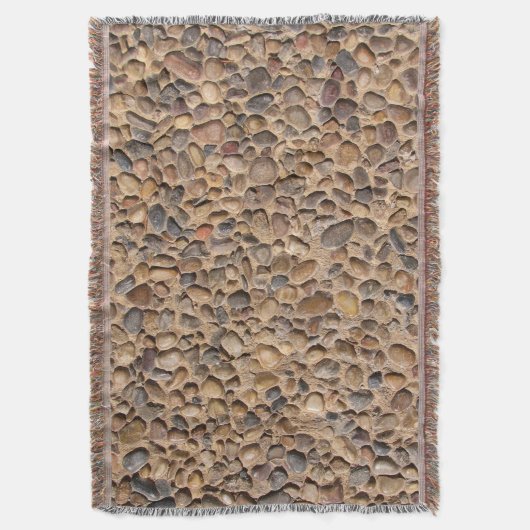 Rustic Pebble Stones Foto Deken (Voorkant Verticaal)