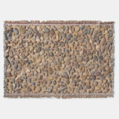 Rustic Pebble Stones Foto Deken (Voorkant)