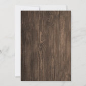 Rustic Pensioen BBQ-feest Kaart (Achterkant)