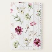 Rustic Peonies Floral Eternal Happiness Convention Notitieboek (Achterkant)