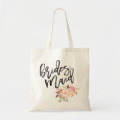 Rustic Peony-bloemen bruidsschatten Tote Bag (Voorkant)