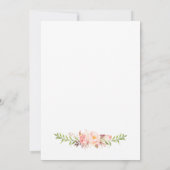 Rustic Peony floral Kaart (Achterkant)