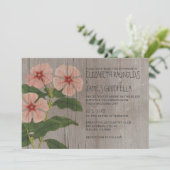 Rustic Periwinkle Wedding Invitations Kaart (Staand voorkant)