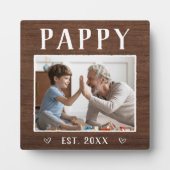 Rustic Personal Pappy Grandpa Foto Fotoplaat (Voorkant)