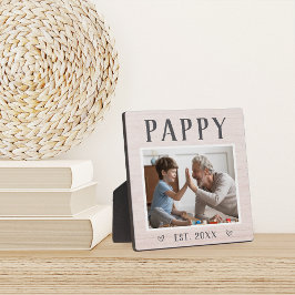 Rustic Personal Pappy Grandpa Foto Fotoplaat