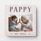 Rustic Personal Pappy Grandpa Foto Fotoplaat (Voorkant)
