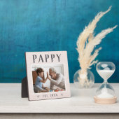 Rustic Personal Pappy Grandpa Foto Fotoplaat (Insitu)