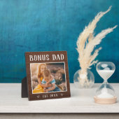 Rustic Personalized Bonus Dad Stepfather Fotoplaat (Insitu)
