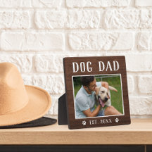 Rustic Personalized Dog Dad Photo