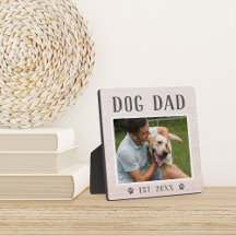 Rustic Personalized Dog Dad Photo