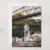 Rustic Personalized Lake Wedding Save the Date (Voorkant)