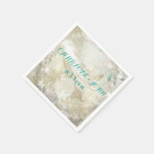 Rustic Personalized Wedding Napkins Servetten (Hoek)