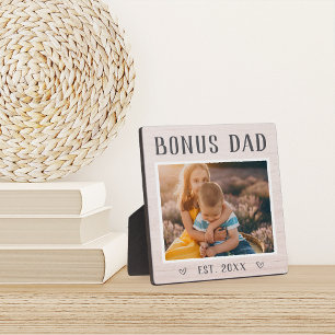 Rustic Persoonlijke Bonus Pap Stepfather Foto Fotoplaat