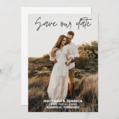 Rustic Persoonlijke bruiloft sparen de Datum Save The Date (Voorkant / Achterkant)