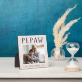 Rustic Persoonlijke foto van Pepaw Grandpa Fotoplaat (Insitu)