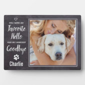 Rustic Persoonlijke foto van Pet Fotoplaat (voorkant)
