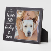 Rustic Persoonlijke foto van Pet Fotoplaat (Zijkant)