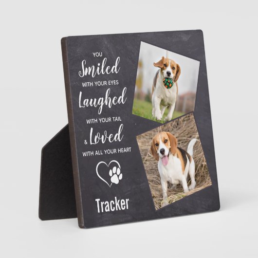 Rustic Persoonlijke foto van Pet Fotoplaat (Voorkant)