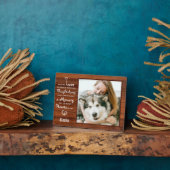 Rustic Persoonlijke foto van Pet Fotoplaat (Zijkant)