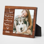 Rustic Persoonlijke foto van Pet Fotoplaat (Zijkant)