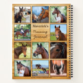 Rustic Persoonlijke foto van Pet Horse Lover Colla Notitieboek (Achterkant)