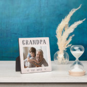 Rustic Persoonlijke opa foto Fotoplaat (Insitu)