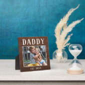 Rustic Persoonlijke pappa Foto Fotoplaat (Insitu)