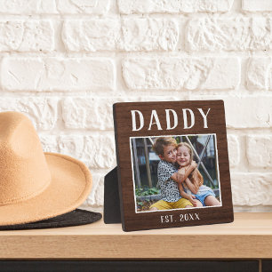 Rustic Persoonlijke pappa Foto Fotoplaat