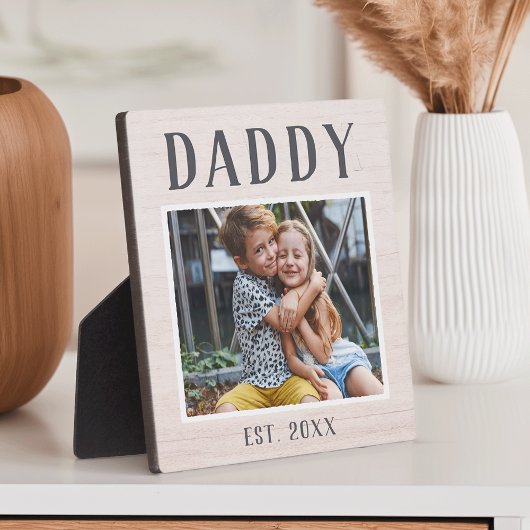 Rustic Persoonlijke pappa Foto Fotoplaat