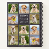 Rustic Pet 11 Aangepaste puppydog voor fotocollage Notitieboek (Achterkant)