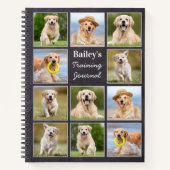 Rustic Pet 11 Aangepaste puppydog voor fotocollage Notitieboek (Voorkant)