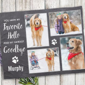 Rustic Pet Dog Memorial Keepomwille Photo Collage Fleece Deken